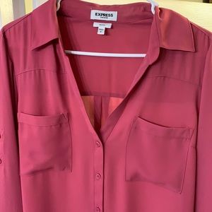 Express portofino original fit L excellent like new condition rose pink